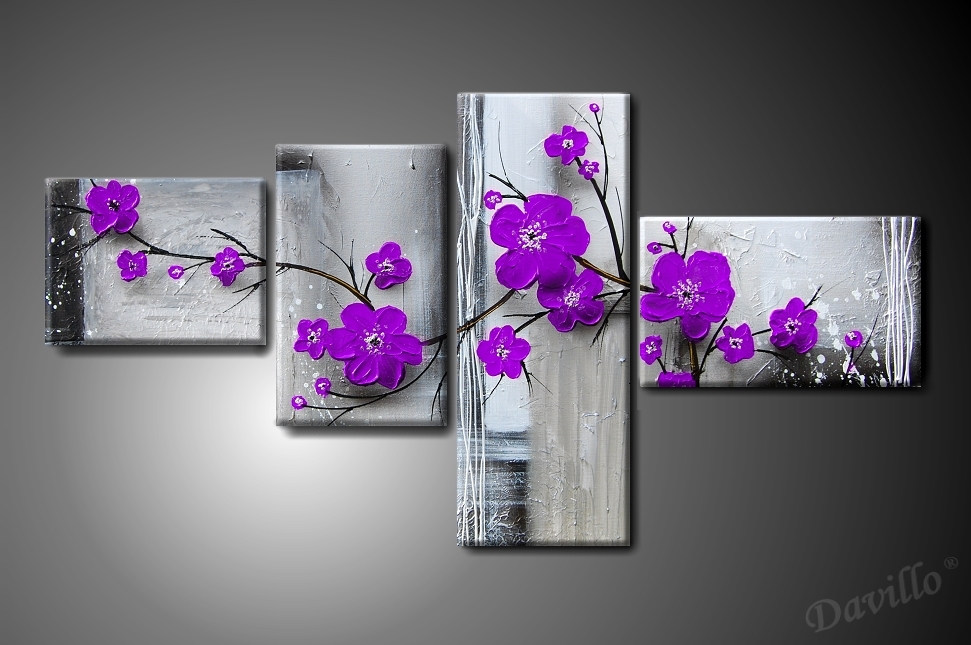 Obraz květin K029 - 160 x 80