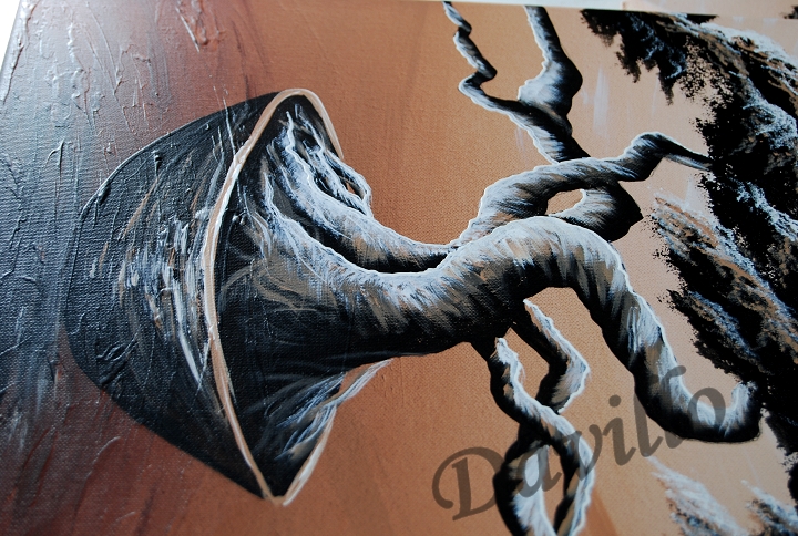 detail obrazu bonsaj